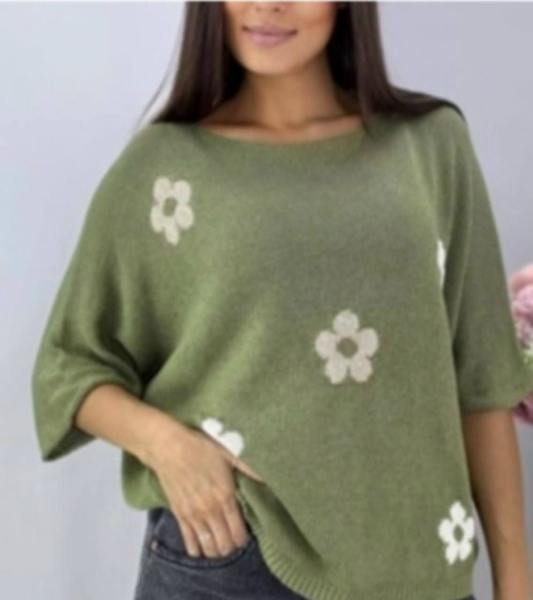 свитер с вышивкой,пуловер вязаный,свитера женские,свитер с цветочной вышивкой,свитер