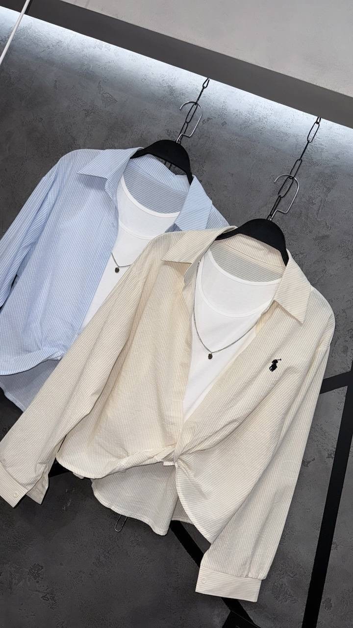 женская рубашка,стильная рубашка,рубашка в полоску,рубашка,рубашка polo ralph lauren