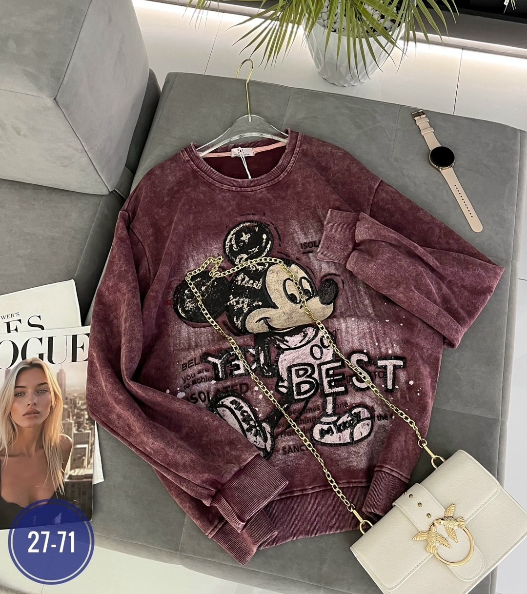 свитшот женский,кофты молодежные,женская кофта,свитшот розовый,свитшот оверсайз с принтом "микки маус"