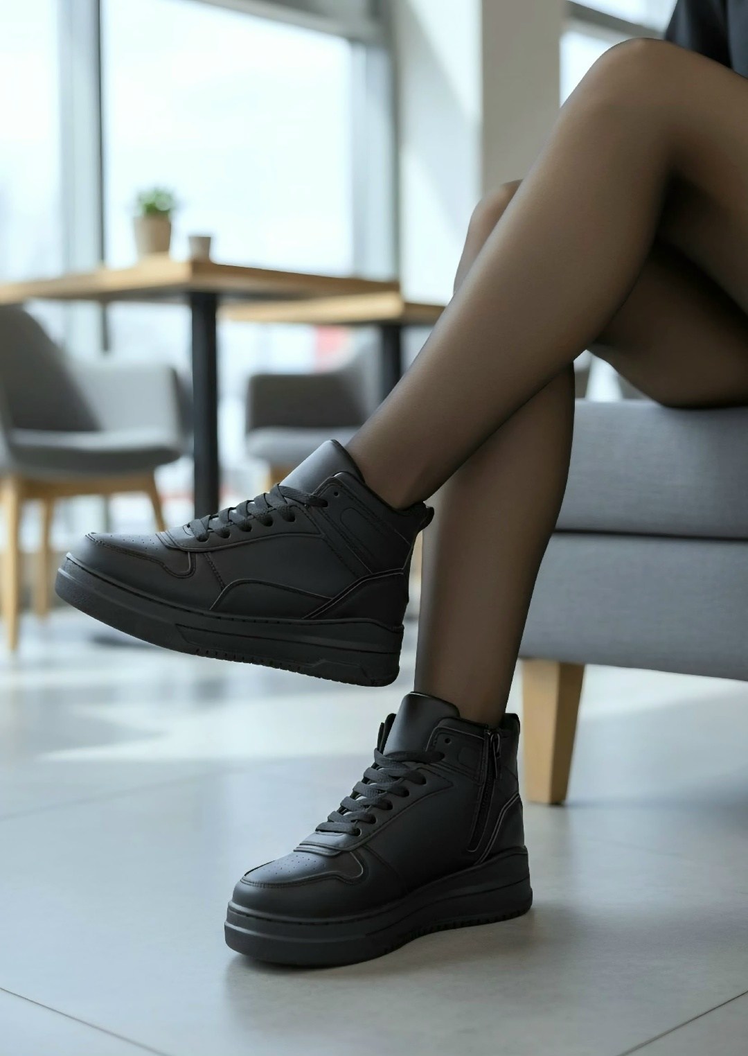 ,кроссовки черные,кроссовки женскиe,кроссовки женские зимние,высокие кроссовки женские