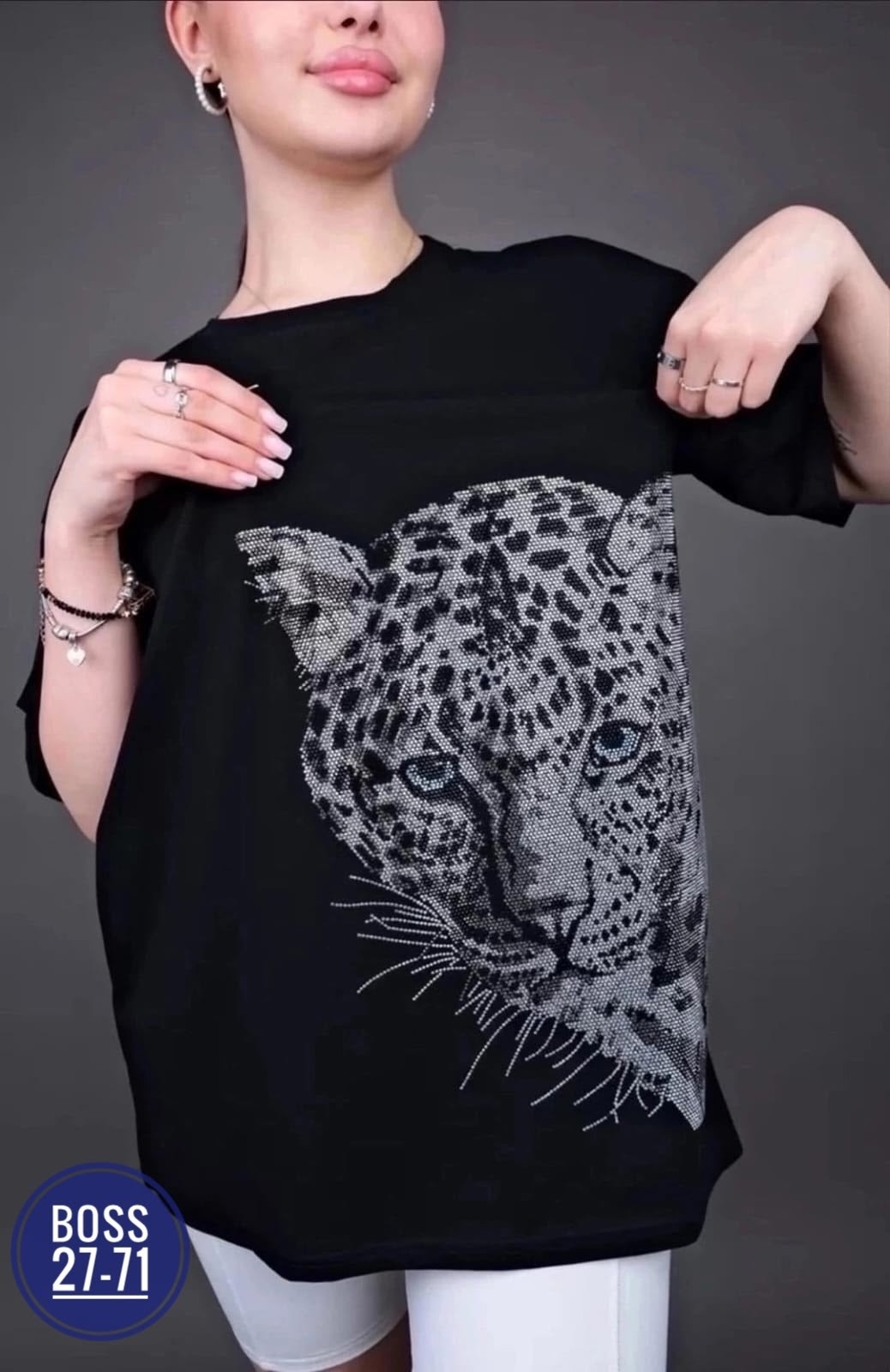 футболка оверсайз со стразами с принтом,футболка оверсайз со стразам,футболки женская,футболка базовая со стразами оверсайз,женская футболка оверсайз