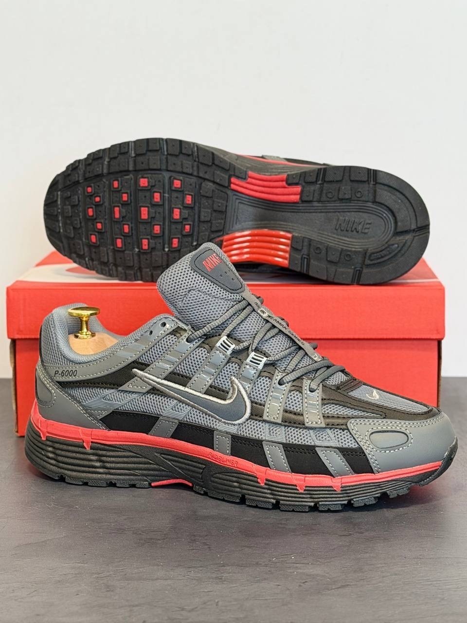 кроссовки nike,кроссовки nike p-6000,nike p-6000,кроссовки мужские p-6000 с низким верхом черный серый nike,кроссовки мужские nike