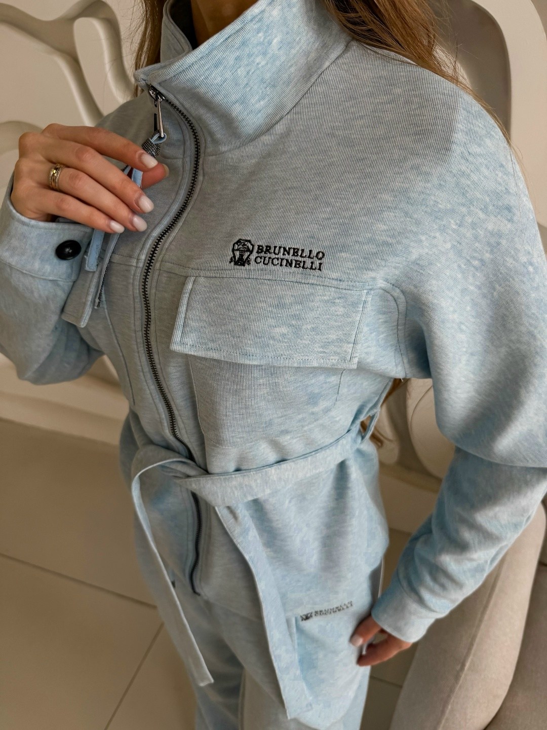 стильные костюмы,женский костюм,костюм брючный,трикотажные костюмы,костюм голубой