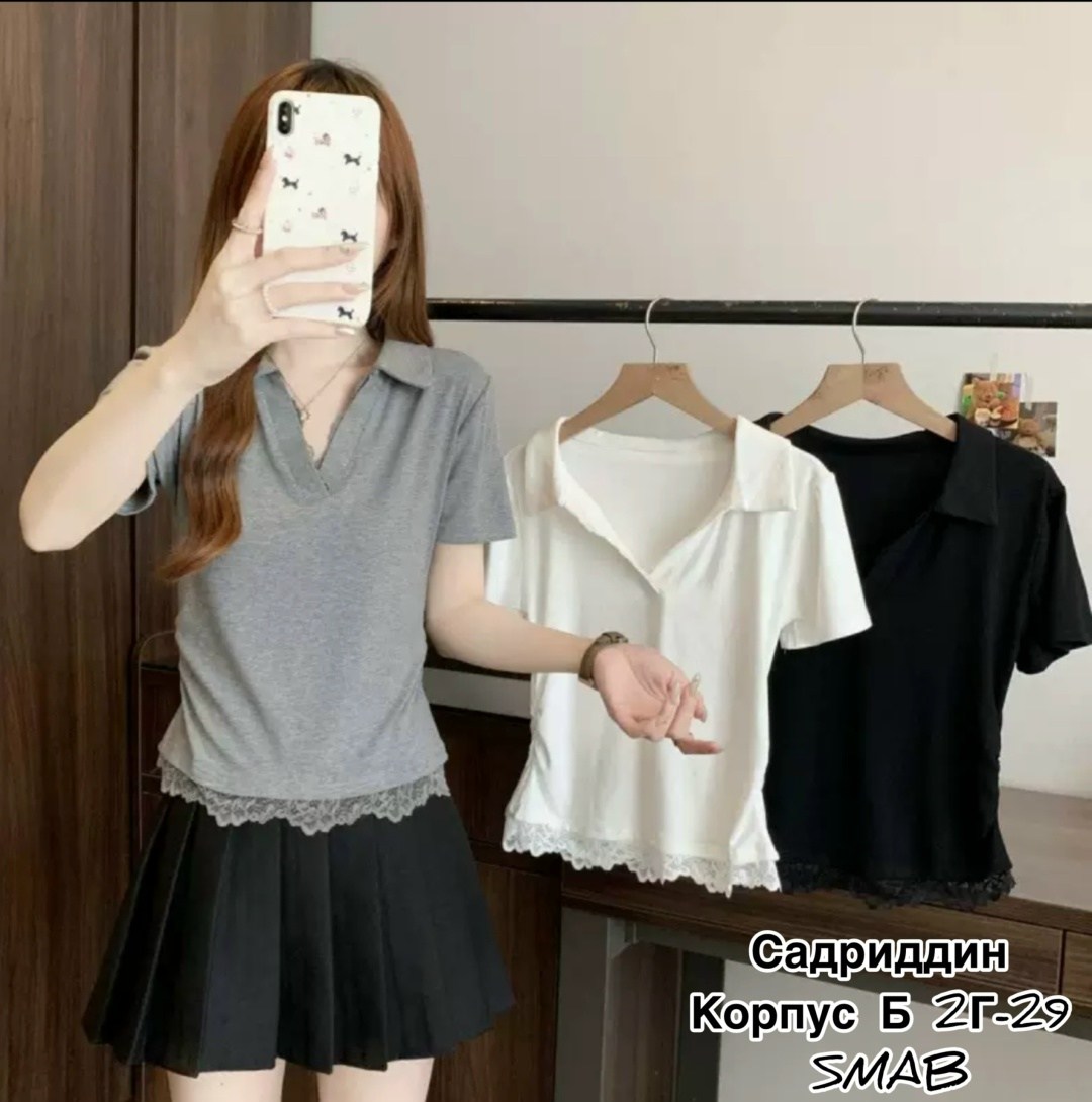 футболки женская,корейская мода,одежда в корейском стиле,топ в корейском стиле,женские футболки на пуговицах