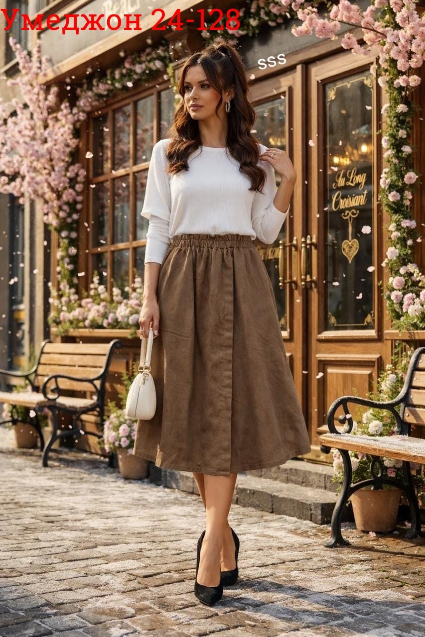 юбка миди коричневая замшевая,вельветовая юбка,юбка teza 5621 бежевая замша,вельветовая юбка миди,юбка