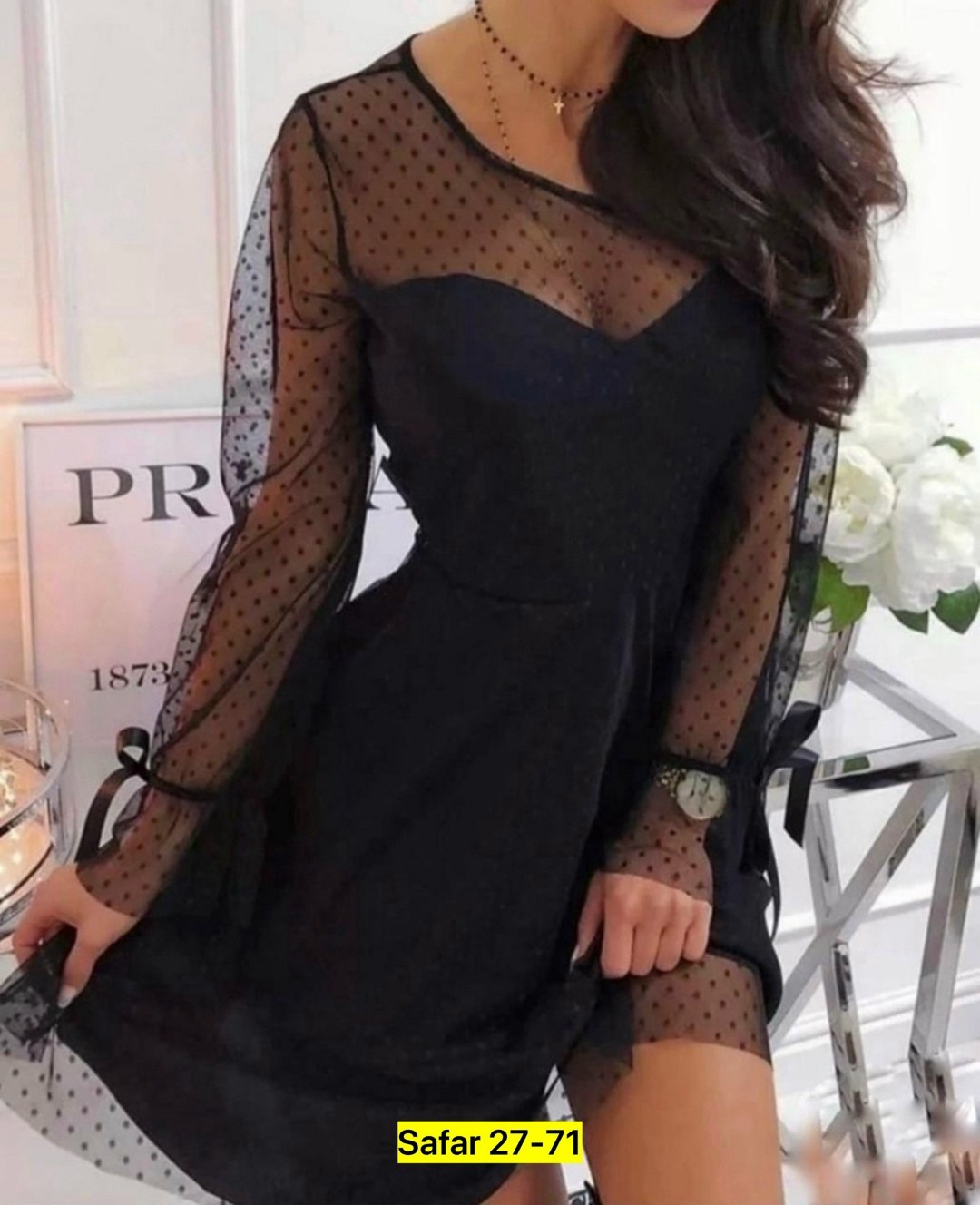 платье в сеточку черное,платье в сеточку,красивое черное платье с сеточкой в горох,черное платье с сеткой в горошек,черное платье с сеточкой в горох