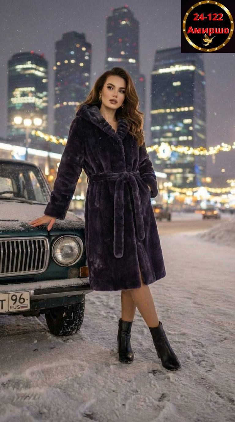 искусственная шуба под норку,шуба женская brascof 134698174,длинная норковая шуба с капюшоном,норковая шуба,женская шуба