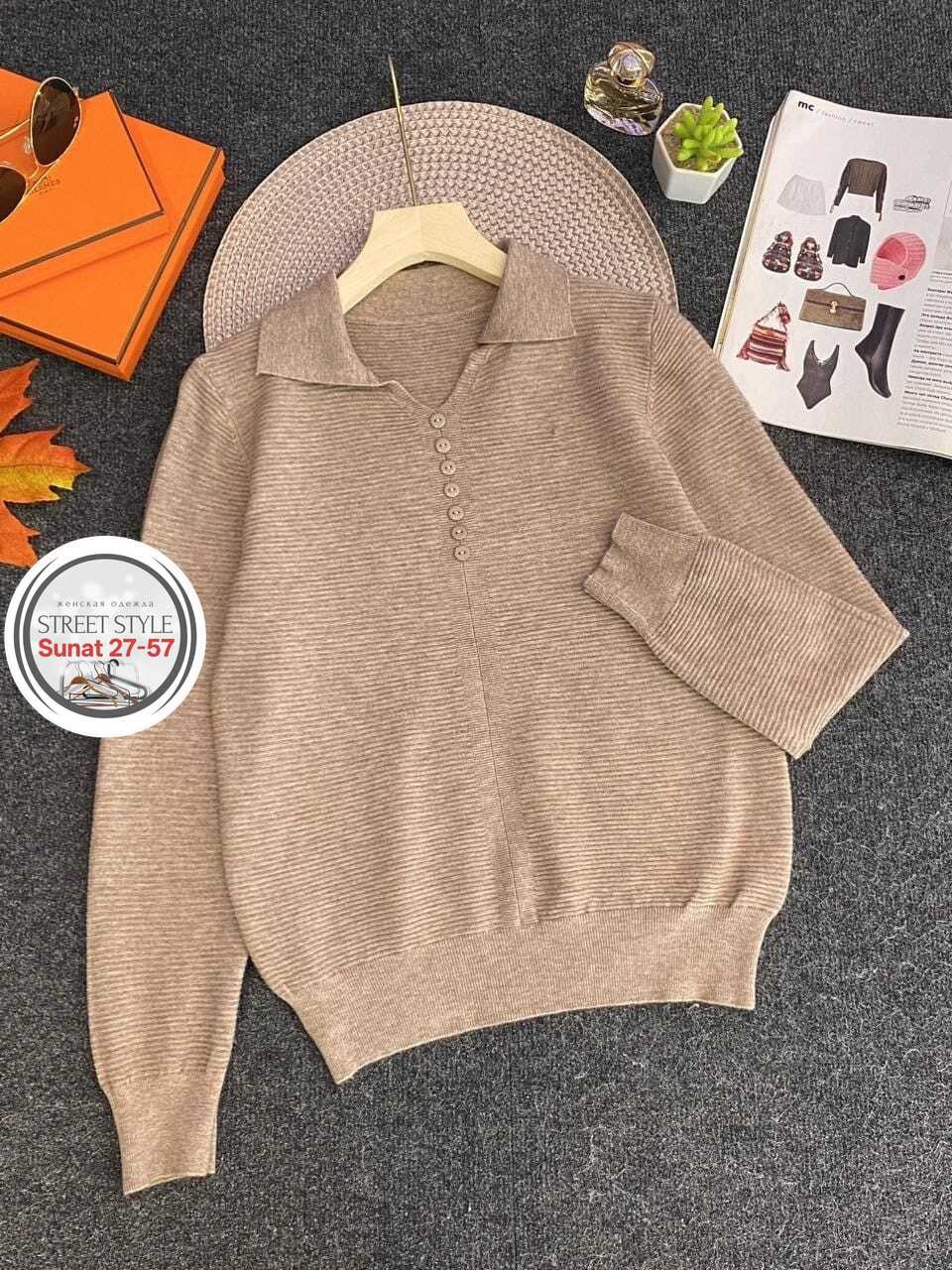 кофта,кофта женская,свитер с воротником,женские свитера,поло свитер для женщин