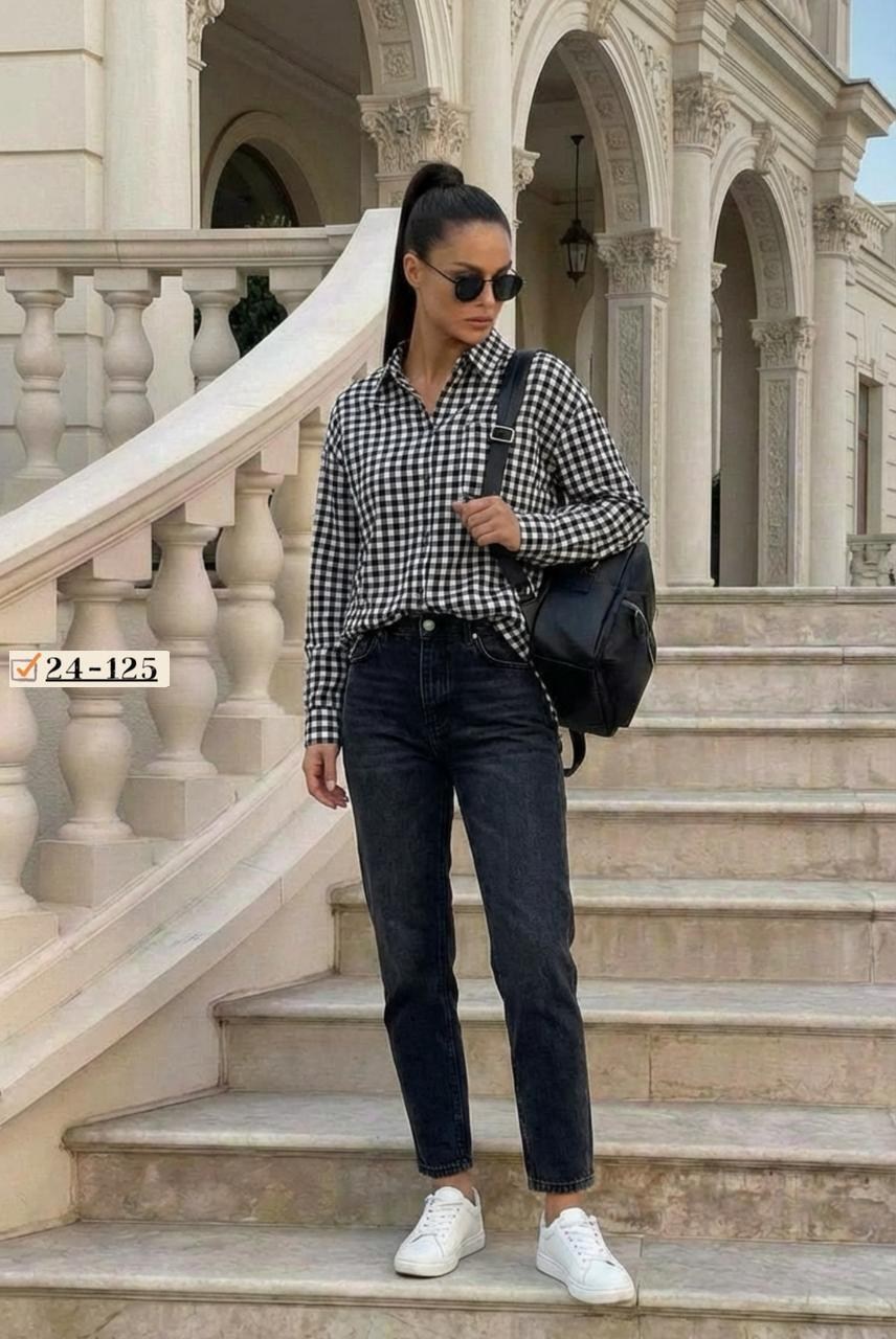 женская клетчатая рубашка из полиэстера,рубашка в клетку женская,рубашка оверсайз в клетку,женская рубашка,рубашка клетчатая