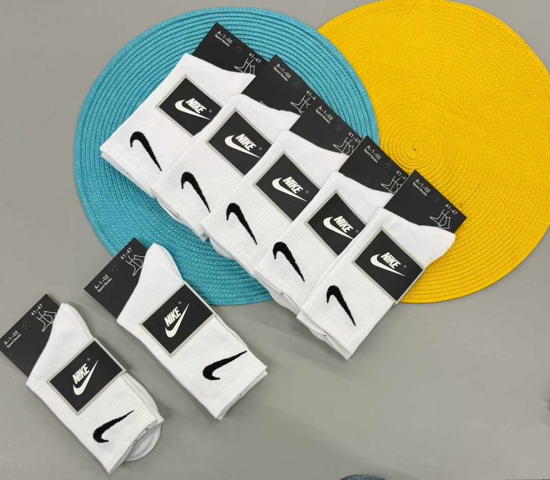 носки найк,комплект носков nike,носки nike,высокие белые носки nike,носки мужские nike