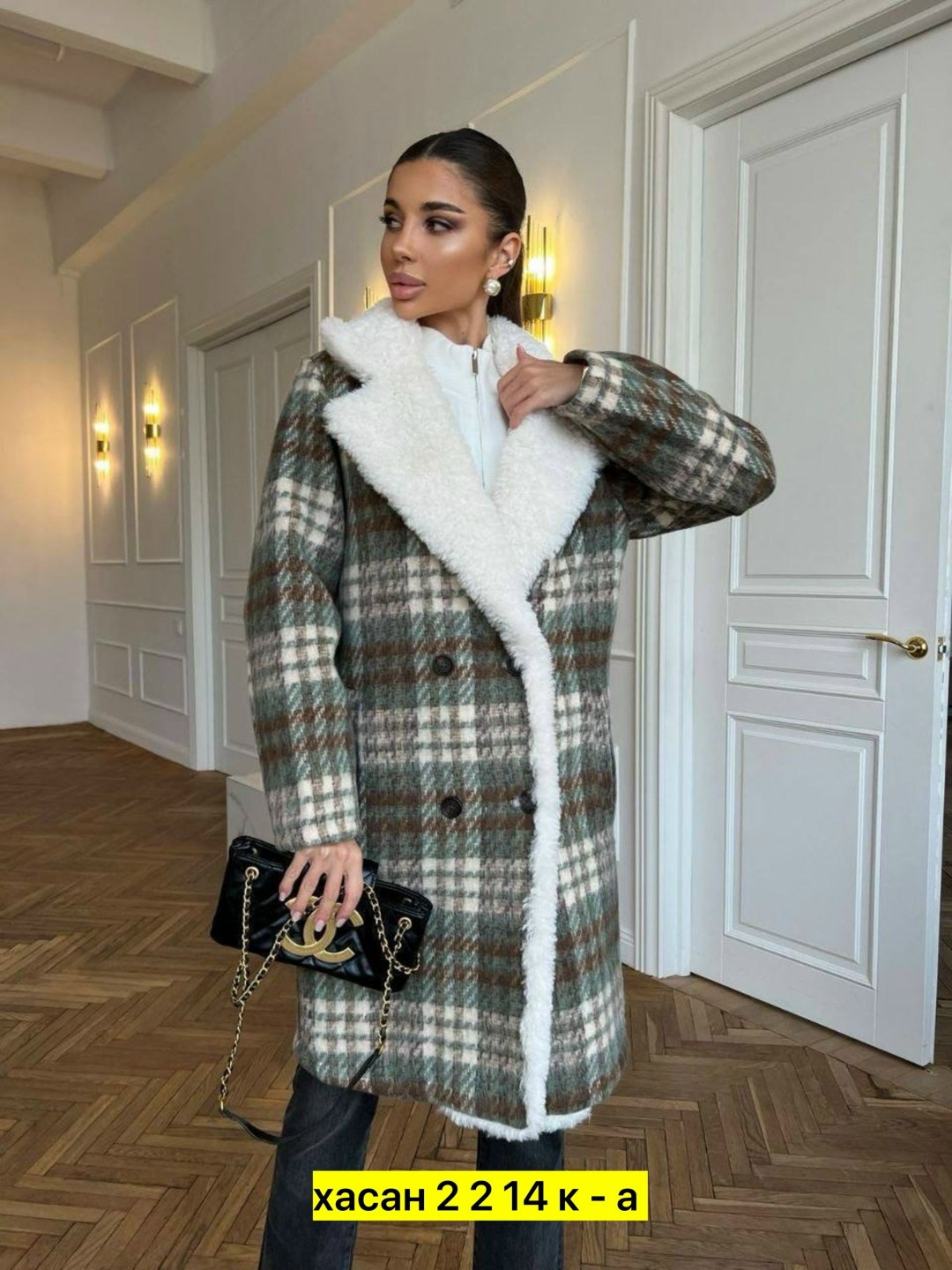 пальто в клетку,пальто,дубленка барашка,стильное пальто,пальто в клетку на меху демисезонное