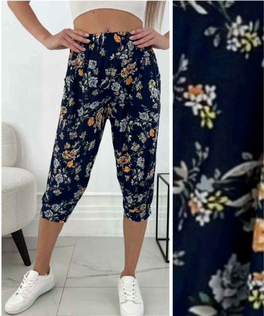 бриджи женские,бриджи в цветочек,брюки бриджи,бриджи капри,женские бриджи с цветами