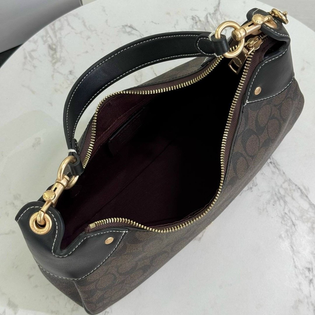 сумка coach,coach сумка женская,сумка женская coach из кожи,сумка coach через плечо,сумка-хобо тери coach золотой/коричневый/черный