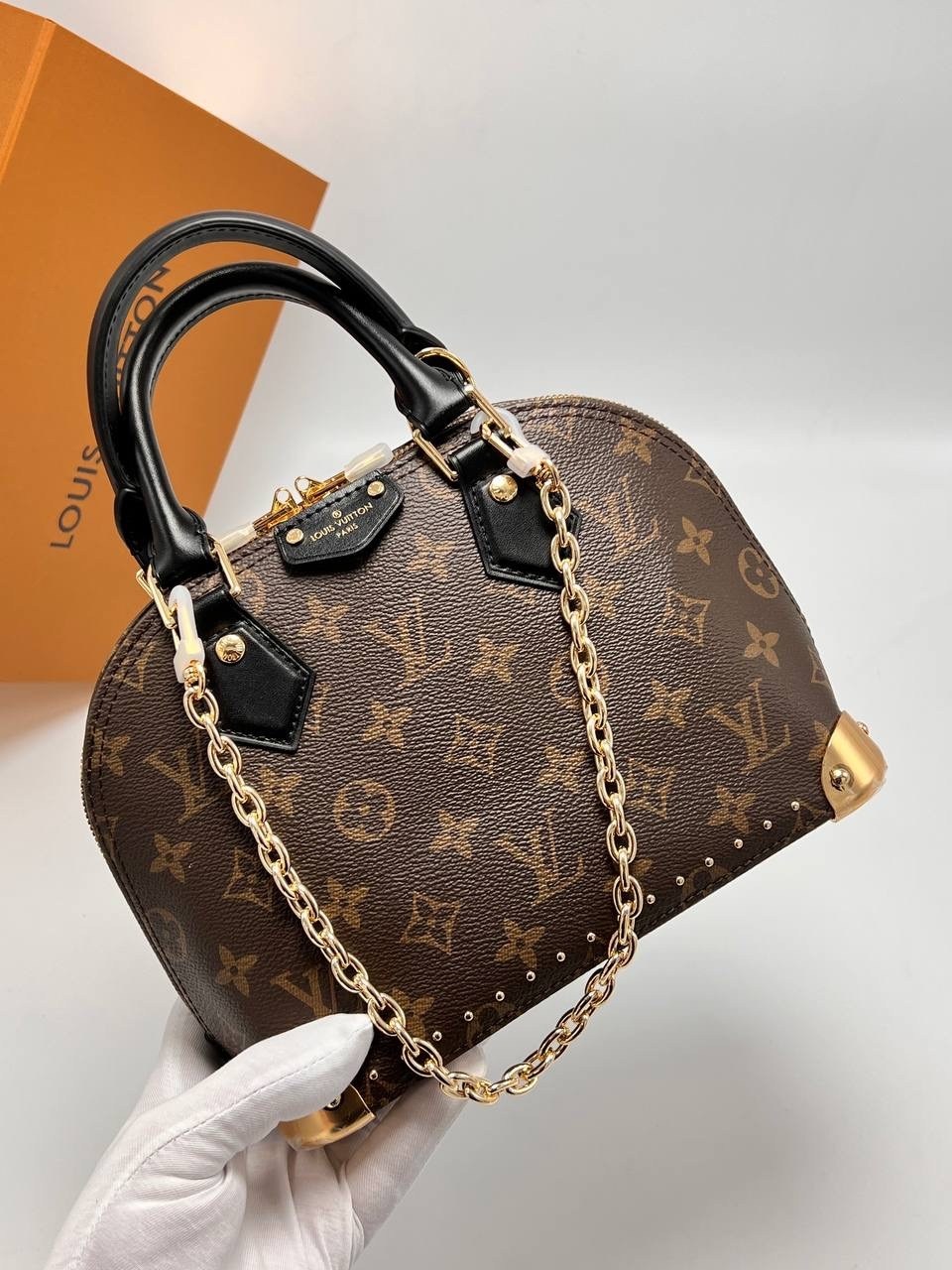 сумка louis vuitton,сумка louis vuitton женская,луи виттон сумка,женская сумка louis vuitton alma bb коричневая,сумка купол