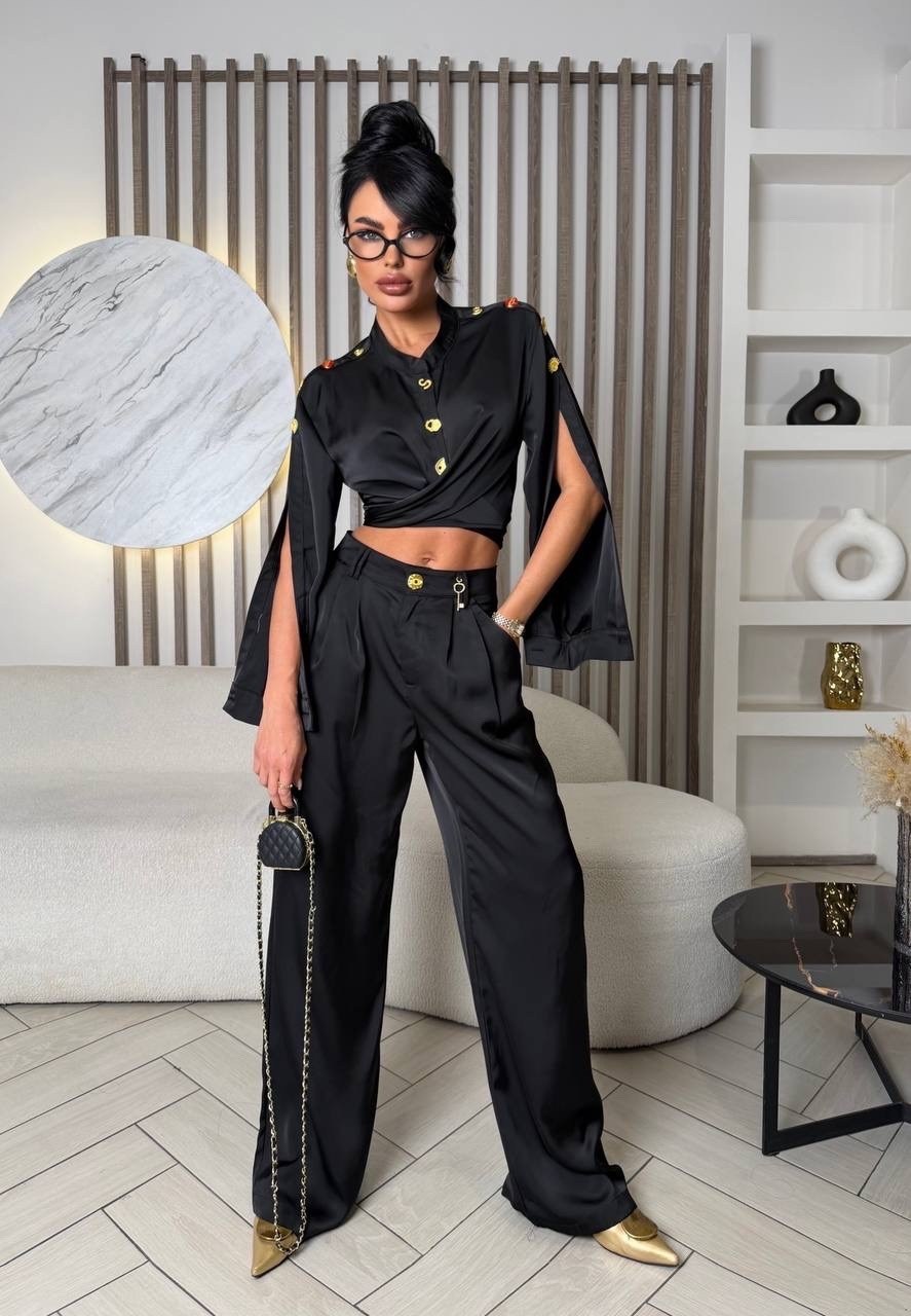 брючный атласный костюм,атласный костюм,атласный костюм вечерний,шелковый костюм,костюм брючный