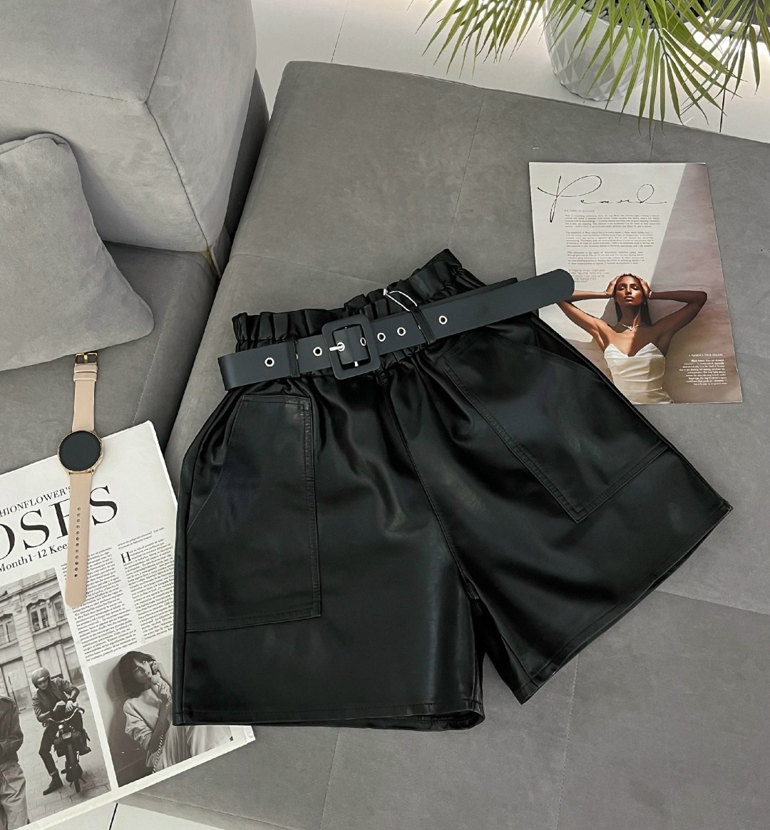 шорты кожаные женские,шорты кожаные,кожаные шорты широкие,шорты из экокожи,женские шорты с высокой талией из искусственной кожи