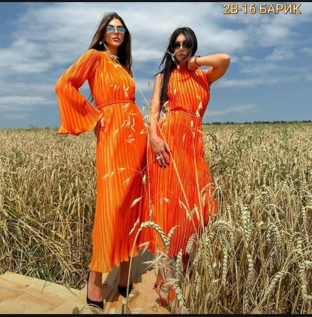 женское платье макси с длинным рукавом, однотонное плиссированное платье-туника,повседневное однотонное плиссированное платье с круглым вырезом и расклешенными рукавами,женское длинное плиссированное