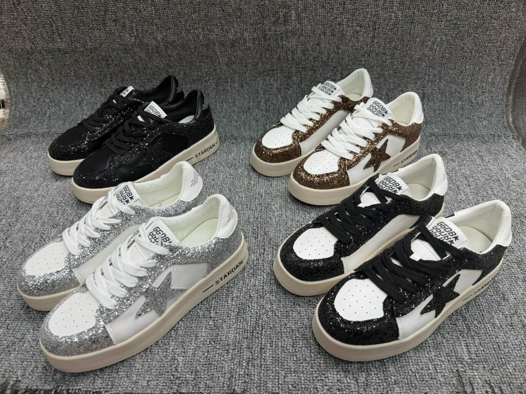 golden goose кеды hi star с блестками белый,,кроссовки golden goose wmns stardan white silver glitter,кеды женские golden goose,кеды женски
