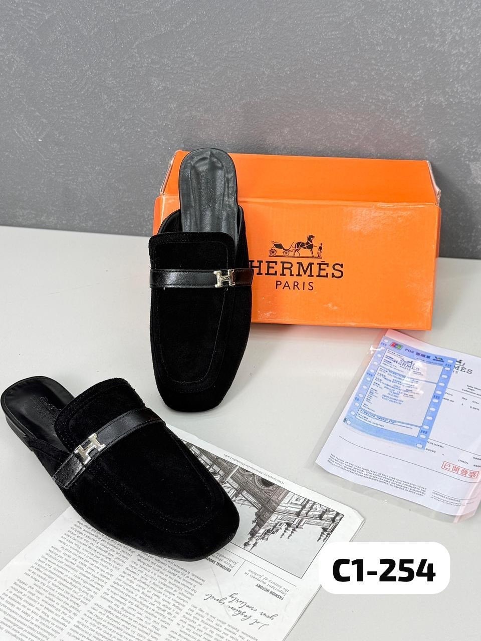мюли hermes,,hermes мюли женские, hermes,тапочки hermes женские