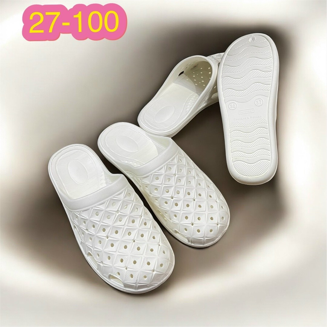 сабо эва белые (размер 41),,шлепанцы сабо резиновые smile of milady,сабо женские,шлепанцы женские