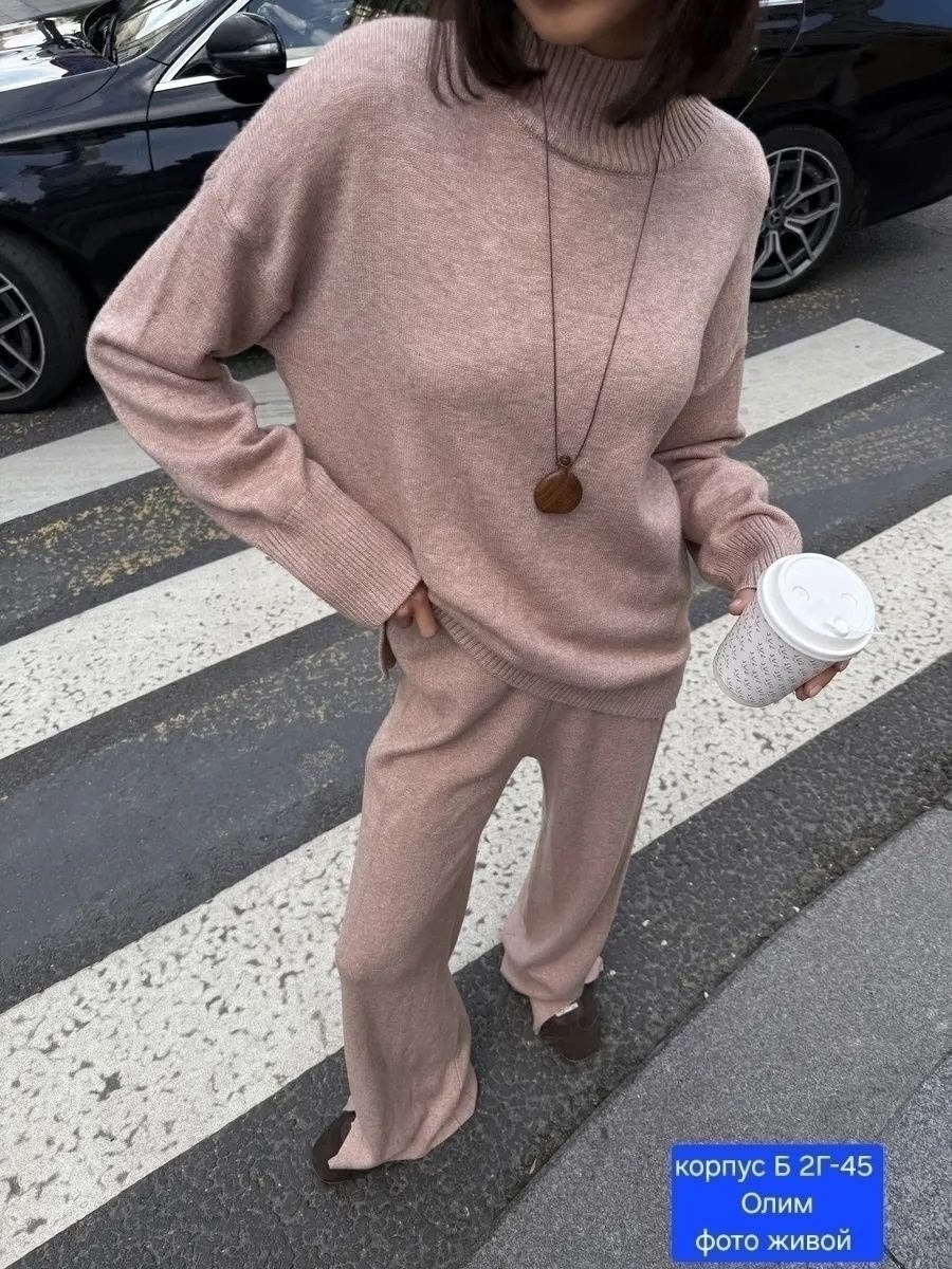 трикотажные костюмы,костюм двойка кашемир,костюм кашемир,костюм с брюками,женский трикотажный костюм