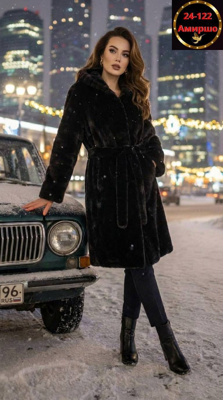искусственная шуба под норку,шуба женская brascof 134698174,длинная норковая шуба с капюшоном,норковая шуба,женская шуба
