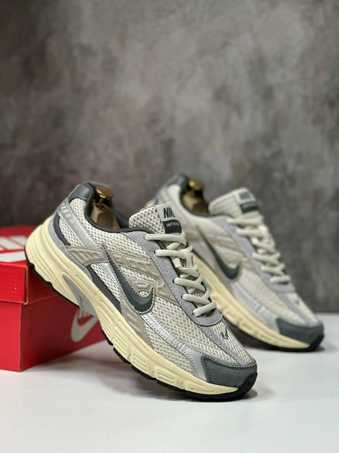 кроссовки nike,кросівки чоловічі nike initiator white brown,кроссовки nike initiator,,спортивная