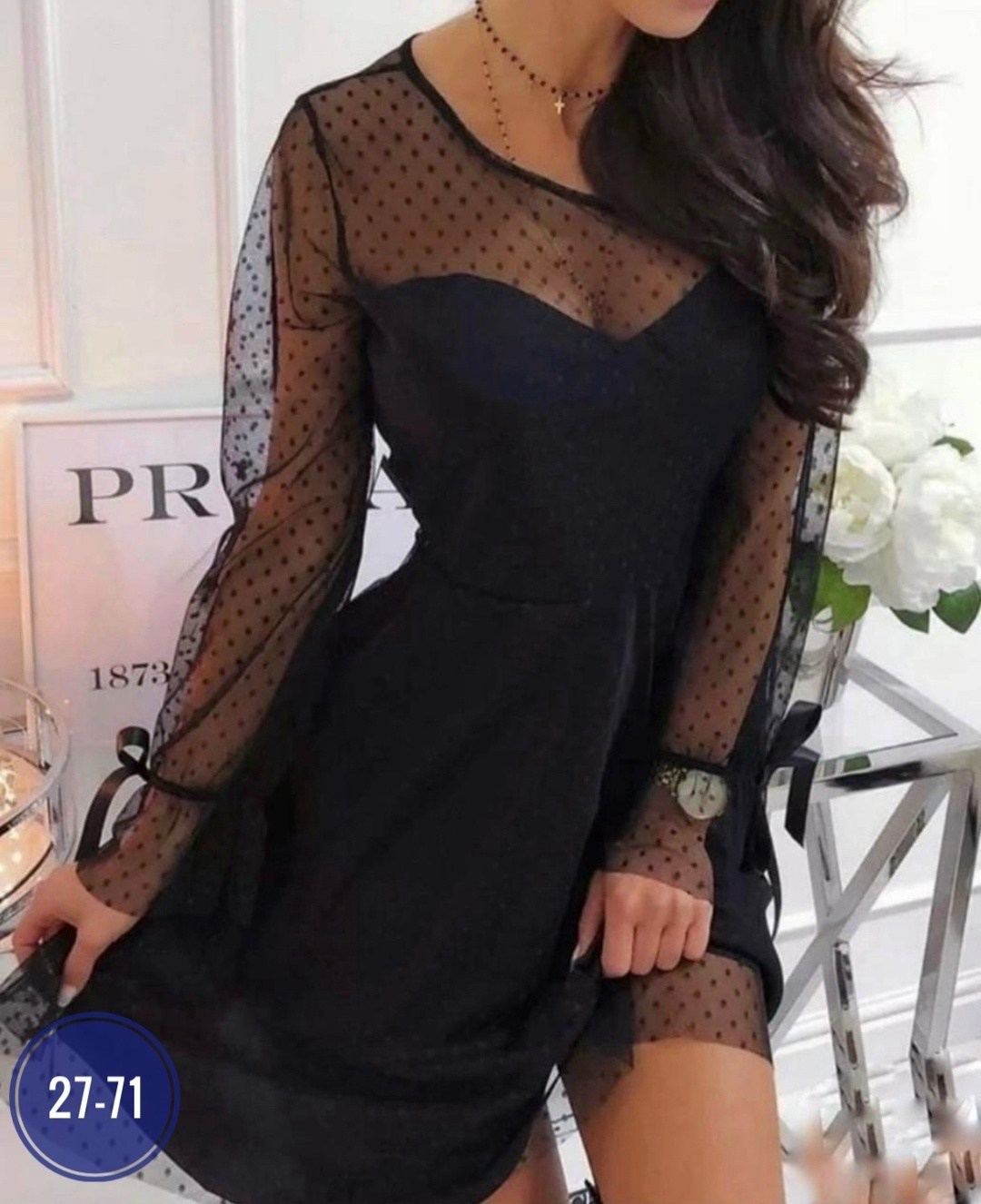 платье в сеточку черное,платье в сеточку,платье в сетку черное,двойное платье с сеткой,платье черное в сеточку в горошек