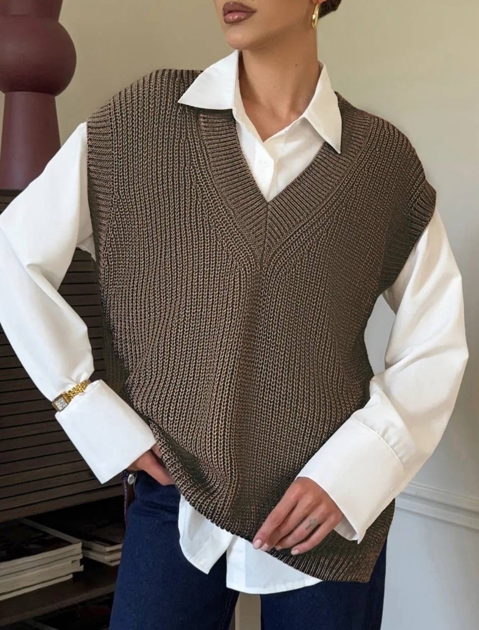 жилет вязаный трикотажный безрукавка beige island,жилет вязаный трикотажный безрукавка,жилет женский офисный вязаный универсальный,жилет вязаный женский,жилет вязаный трикотажный безрукавка vests stud