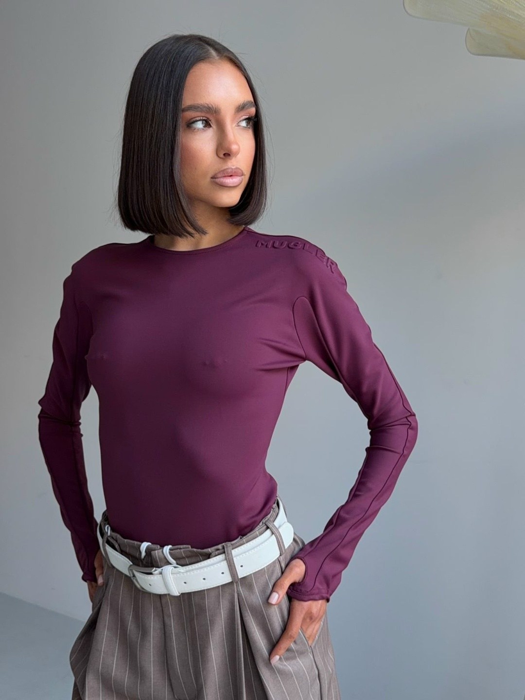 лонгслив,лонгслив женские,женская кофта,лонгслив облегающий с драпировкой lucasta style,лонгслив с драпировкой