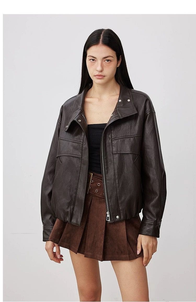 женская куртка из искусственной кожи,кожаная куртка,кожаная куртка женская,куртка бомбер,куртка женская оверсайз из искусственной кожи