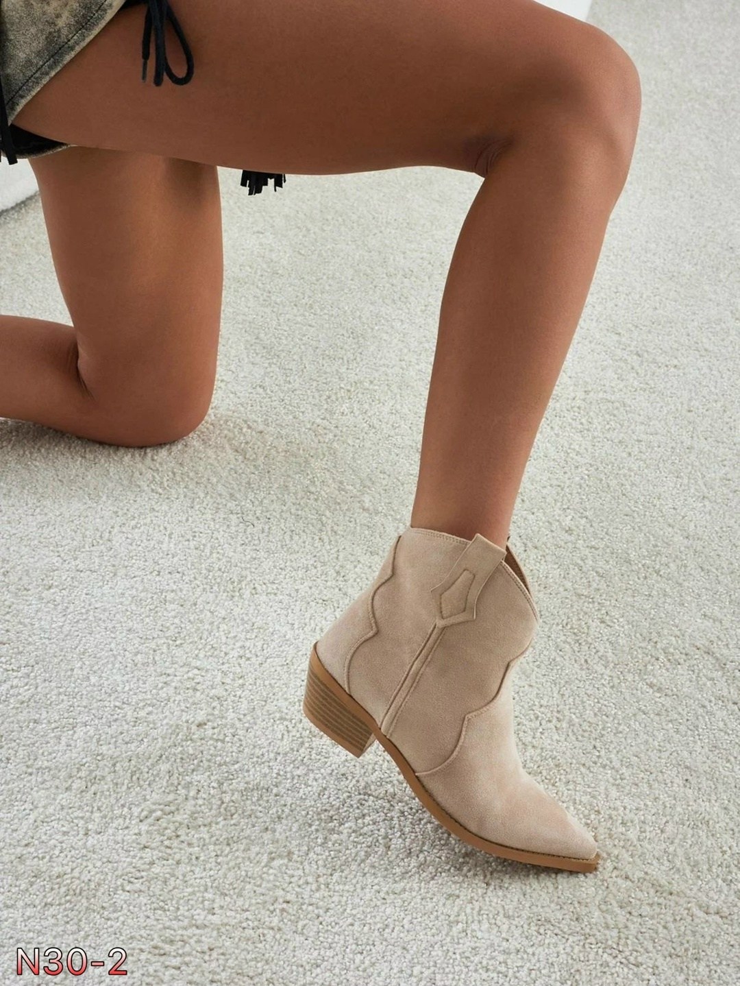 ботильоны казаки демисезонные miss me,казаки  женская,женская ,ботильоны бежевые,казаки женские