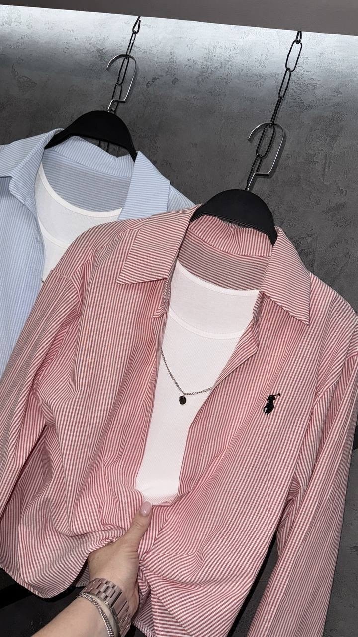 женская рубашка,стильная рубашка,рубашка в полоску,рубашка,рубашка polo ralph lauren