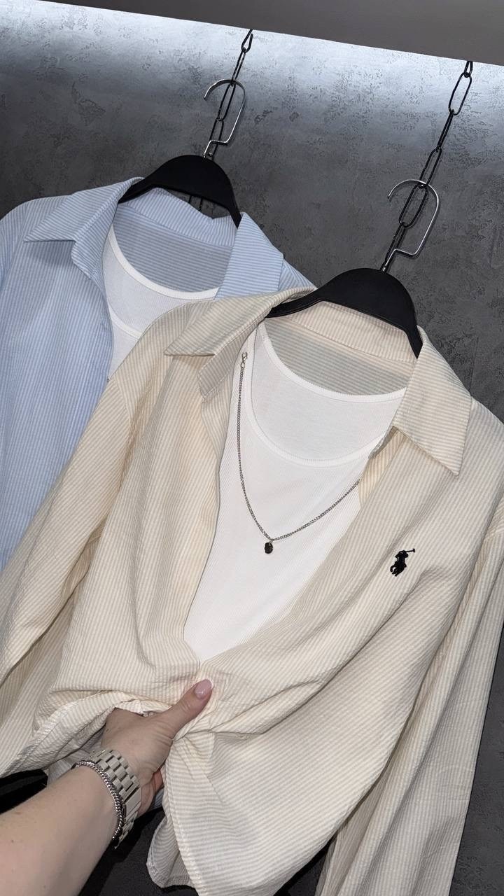 женская рубашка,стильная рубашка,рубашка в полоску,рубашка,рубашка polo ralph lauren