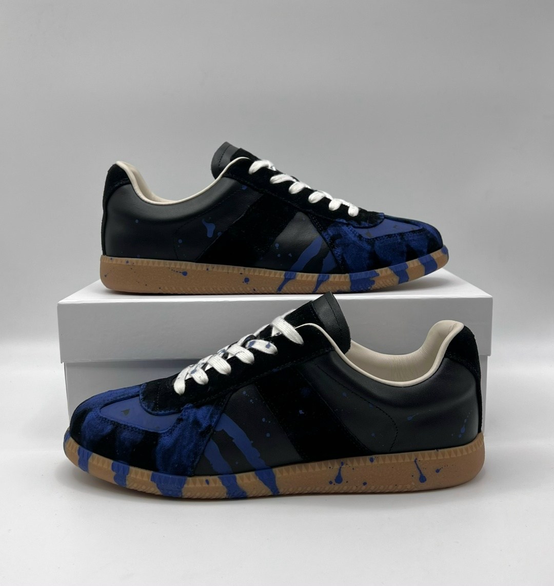 кроссовки valentino,,кроссовки maison margiela replica low paint splatter-black pewter черный,классические кроссовки,кроссовка мужской