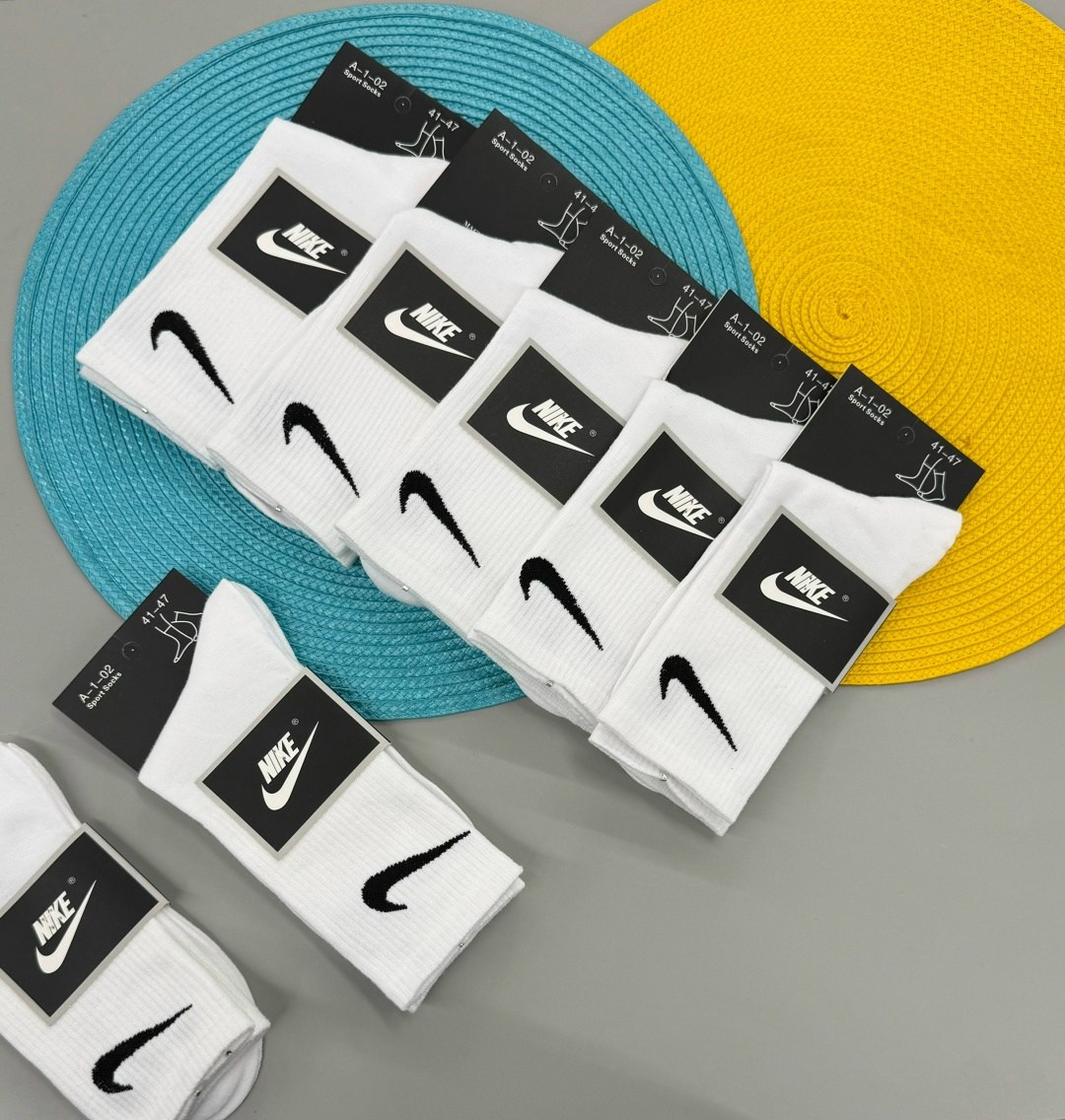 носки найк,комплект носков nike,носки nike,высокие белые носки nike,носки мужские nike