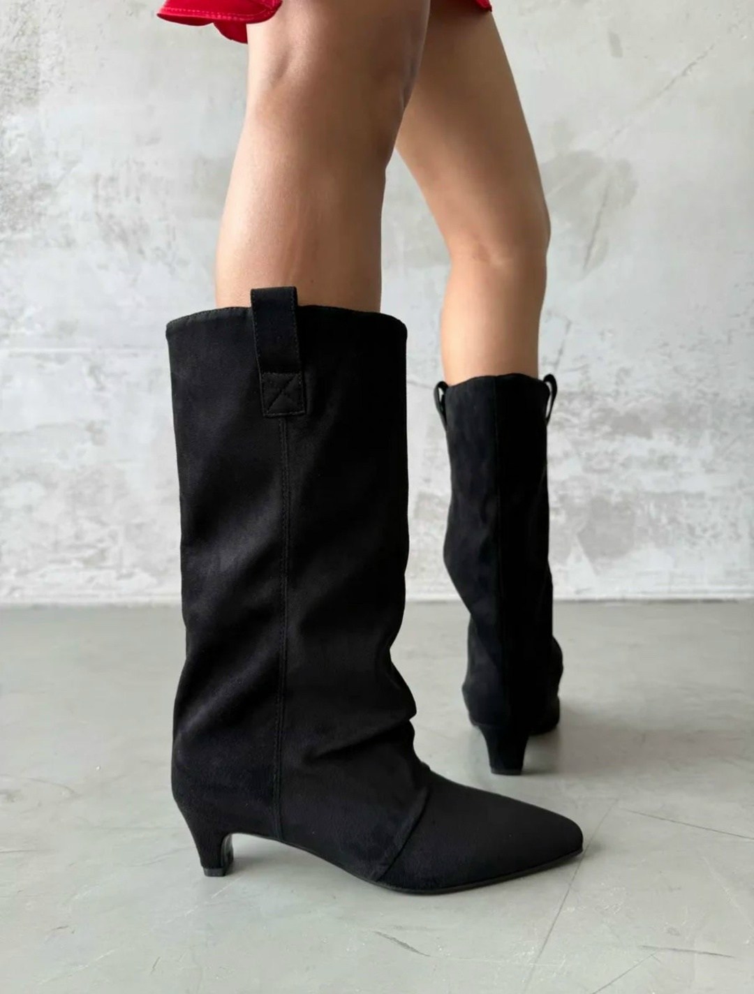 сапоги демисезонные на маленьком каблуке gh collection,сапоги демисезонные на маленьком каблуке gh collection цвет черный,сапоги,сапоги трубы на каблуке демисезонные valentina wang,сапоги кожаные на ш