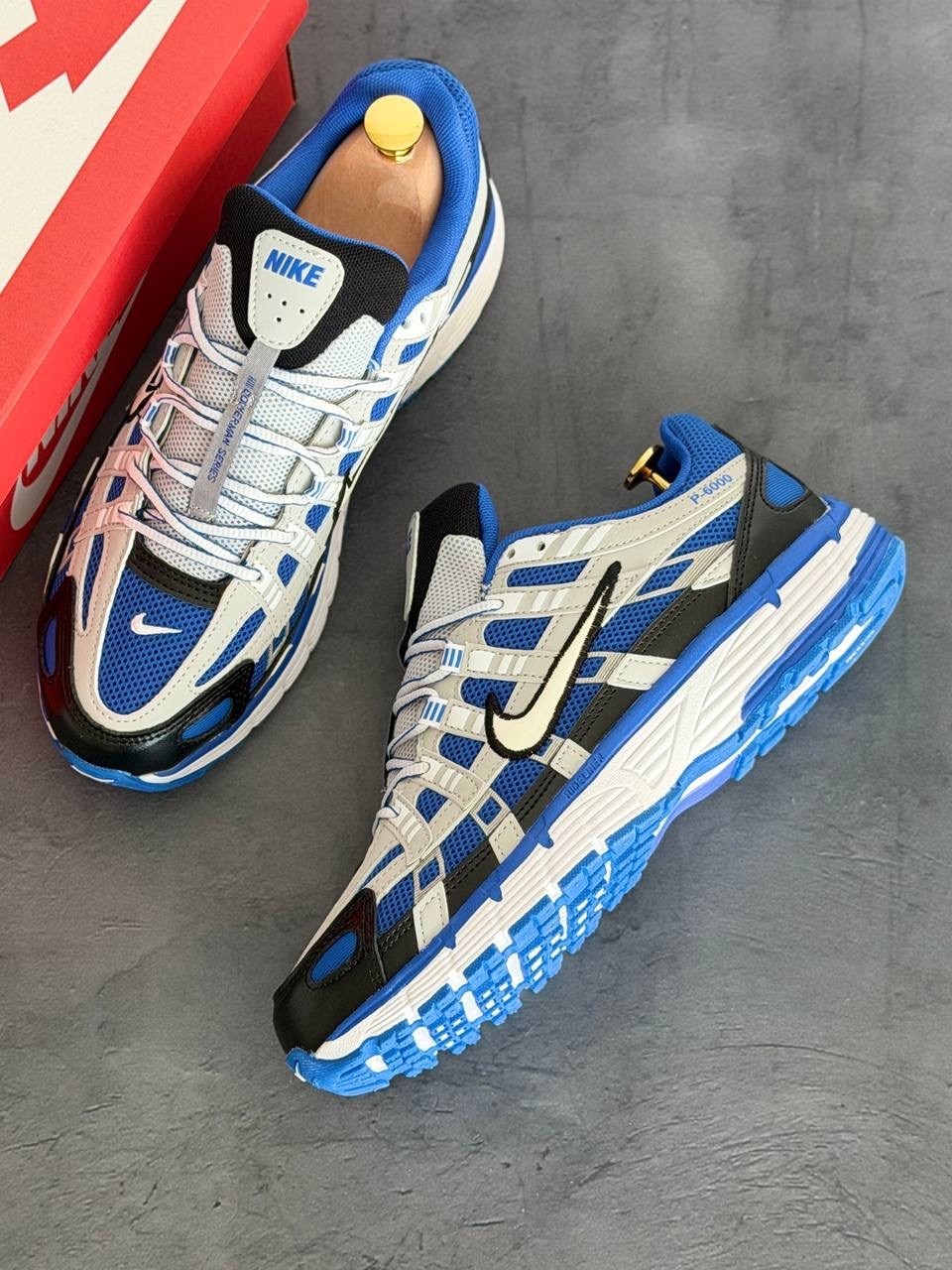 кроссовки nike p-6000 синий,nike p 6000,кроссовки nike,кроссовки р 6000 nike синий,кроссовки для бега p-6000 с низким верхом, серебристо синие nike