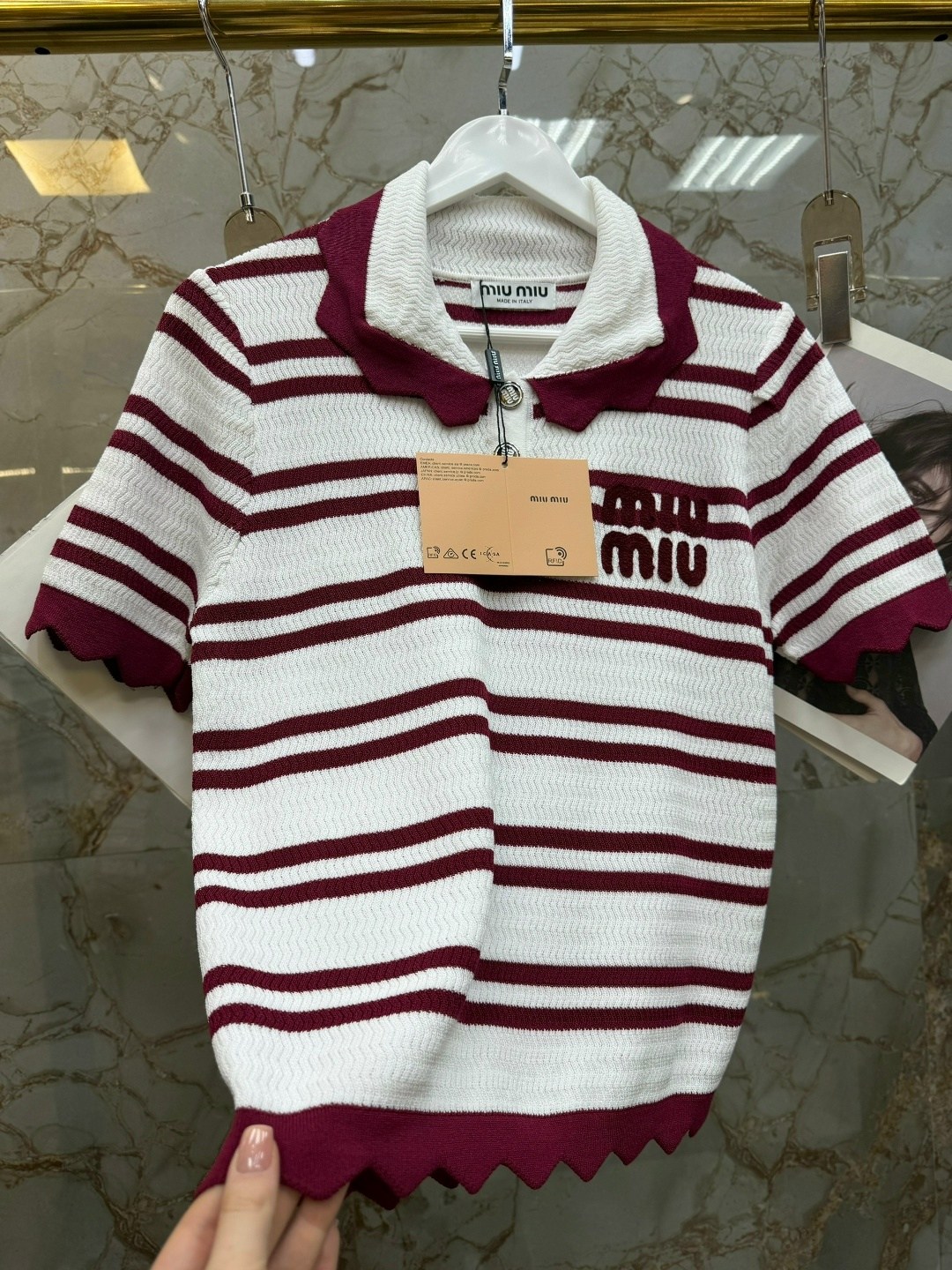 поло miu miu,кофта,брендовые вещи,брендовые одежды