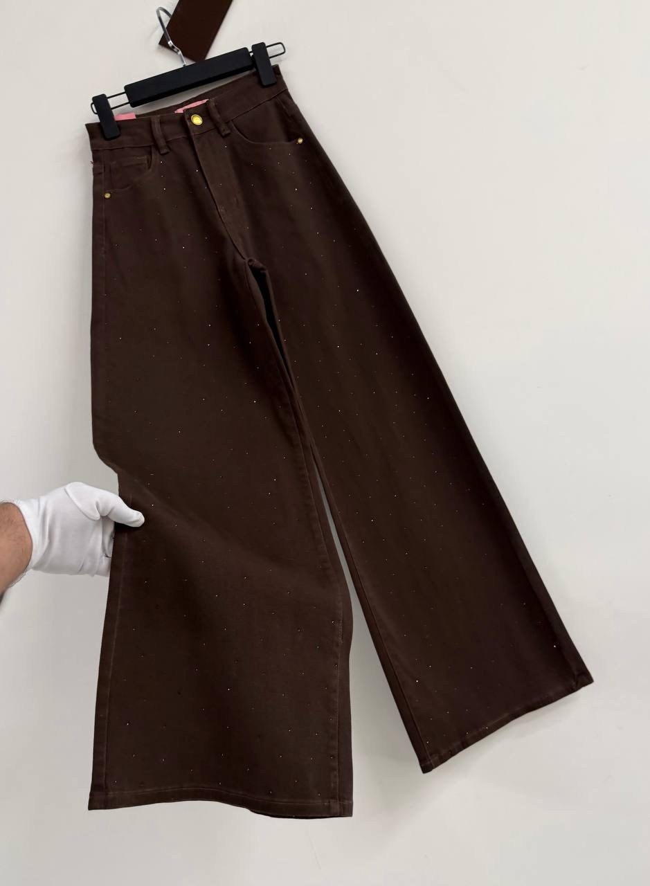 коричневые джинсы женские,джинсы женские с завышенной талией,широкие джинсы,джинсы брюки,коричневые джинсы