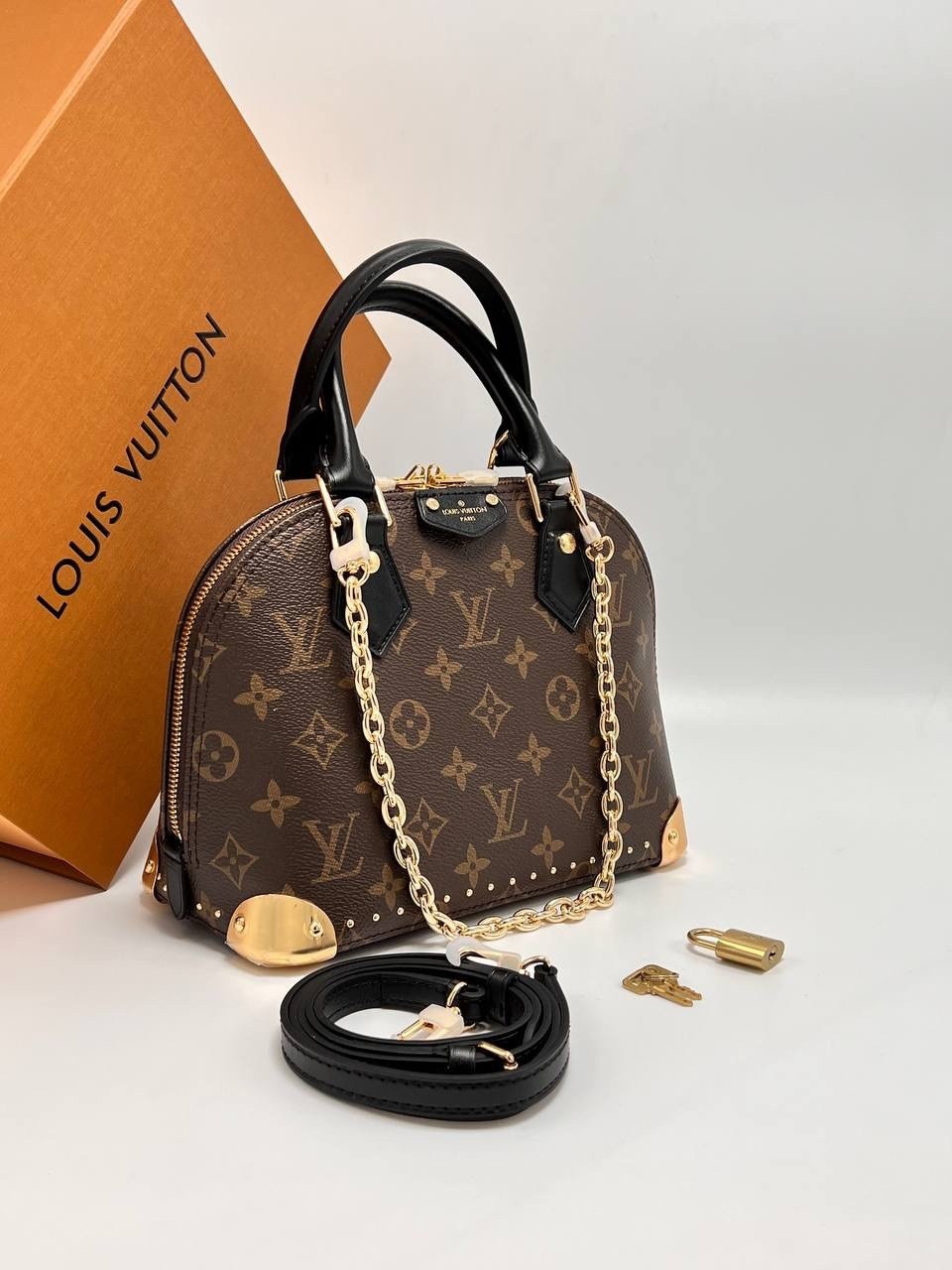 сумка louis vuitton,сумка louis vuitton женская,луи виттон сумка,женская сумка louis vuitton alma bb коричневая,сумка купол