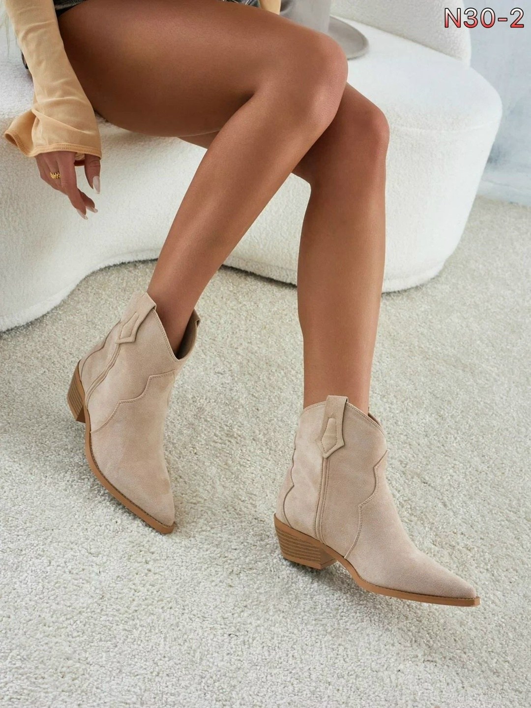 ботильоны казаки демисезонные miss me,казаки  женская,женская ,ботильоны бежевые,казаки женские