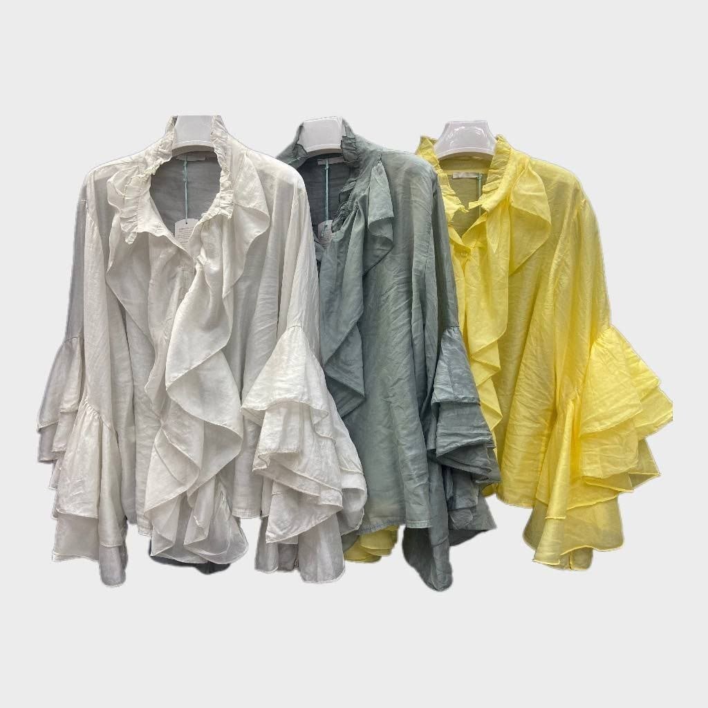 блузка с оборками,блузка винтажная,блузка с рюшками,атласная блузка с рюшами,женская винтажная блузка с оборками