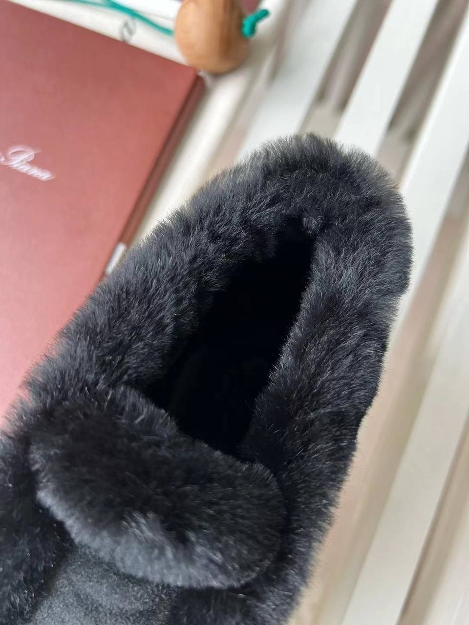 женские лоферы loro piana,лоферы loro piana,лоферы зимние женские,лоферы замшевые с мехом,