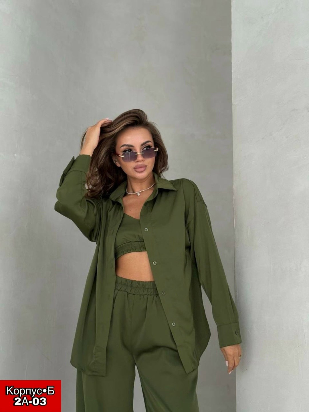 костюм тройка шелк,женские костюмы,костюм (рубашка, топ и штаны),костюм-тройка из лёгкого шёлка,шелковый костюм