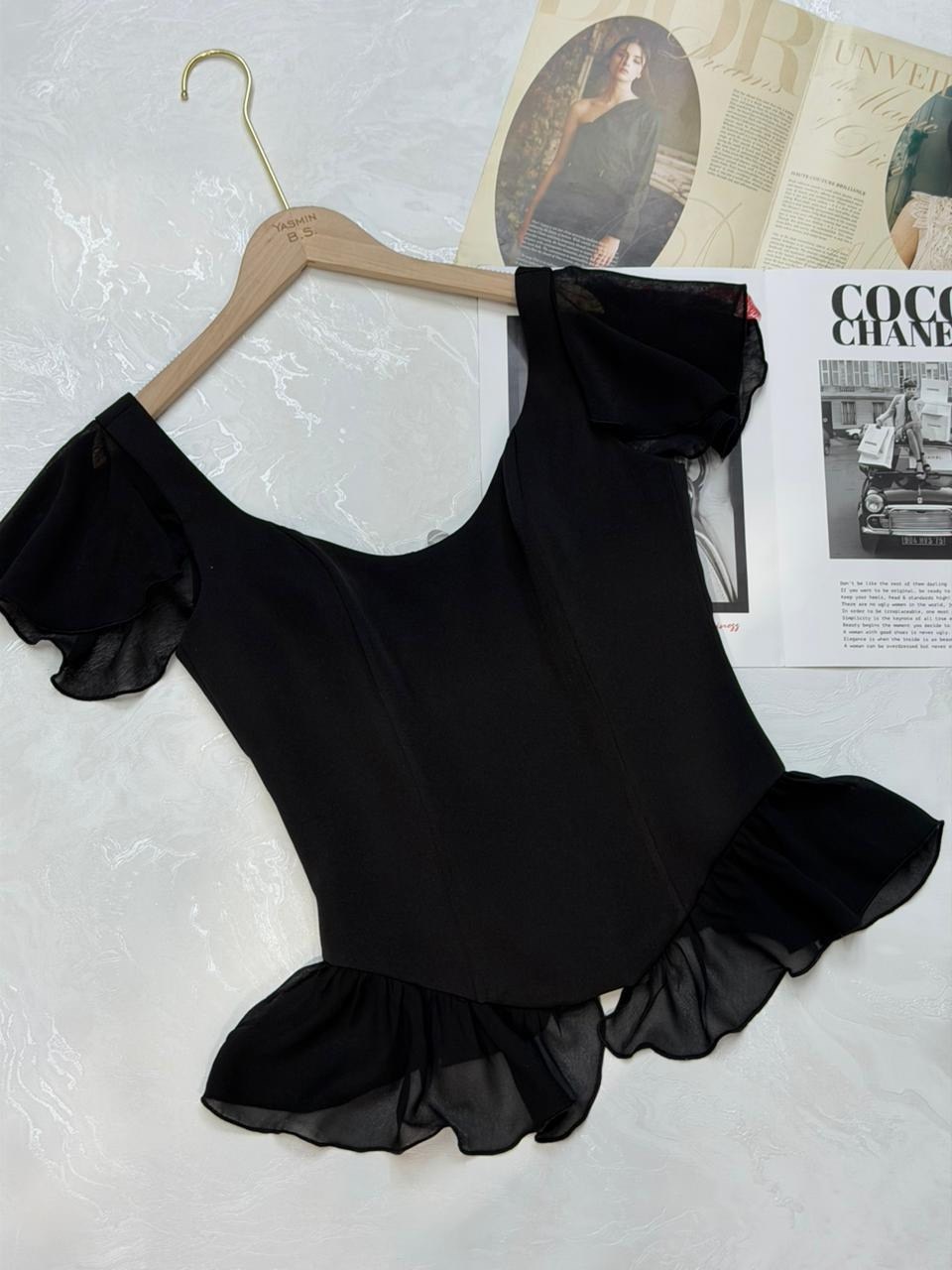 блузка с оборками,женская блузка с открытыми плечами,женская шифоновая блузка,женская блузка,шифоновая блузка