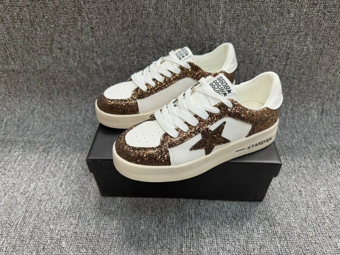 golden goose кеды hi star с блестками белый,,кроссовки golden goose wmns stardan white silver glitter,кеды женские golden goose,кеды женски