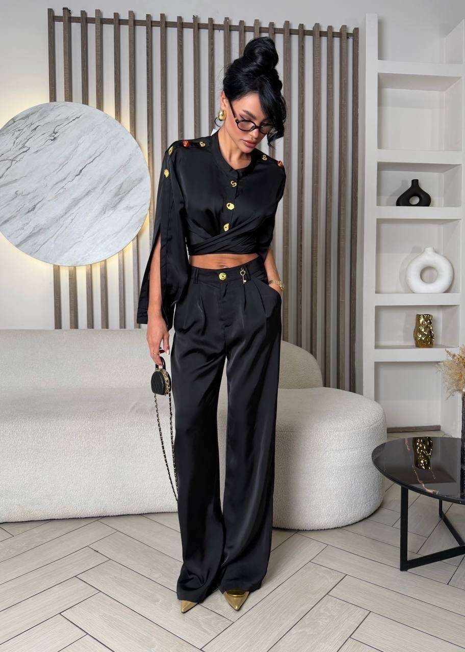 брючный атласный костюм,атласный костюм,атласный костюм вечерний,шелковый костюм,костюм брючный