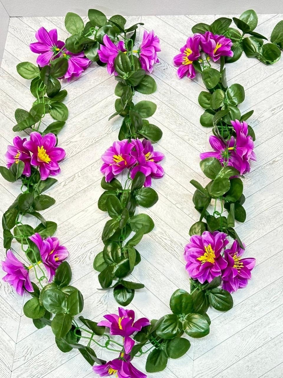 лиана искусственная,цветок искусственная,цветы гирлянда,искусственная лиана с цветами,цветы искусственные лиана