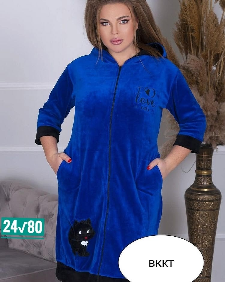 халат велюровый,женский велюровый халат,халат домашние,домашний халат,халат больших размеров для женщин